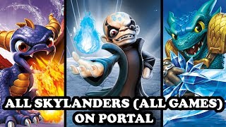 ALL 181 SKYLANDERS ON PORTAL ALL GAMES IN SKYLANDERS IMAGINATORS [upl. by Acnoib]