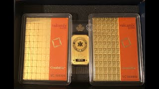 100 gram Gold Valcambi CombiBar Review and Stack [upl. by Rammaj]