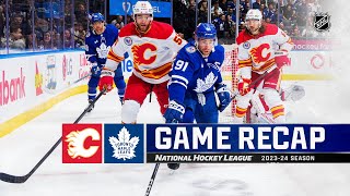 Flames  Maple Leafs 1110  NHL Highlights 2023 [upl. by Nogas]