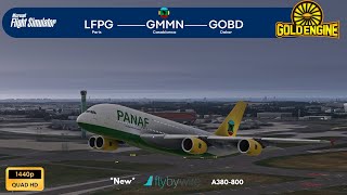 MSFS2020 LIVEParis ✈ Casablanca ✈ DakarFlyBywire A380Panafrican OPSVirtual  IVAO  New VRAAS [upl. by Enowtna502]