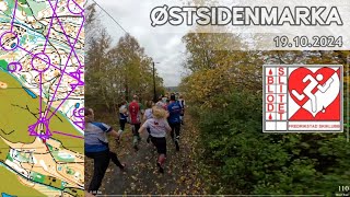 Headcam Orienteering Østsidenmarka Fredrikstad Norway Blodslitet ultralang [upl. by Kiele]