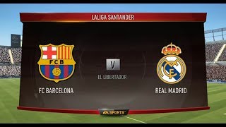 Fifa 17 Barcelona FC vs Real Madrid XBOX 360 Gameplay English Fifa 2017 [upl. by Elyk353]