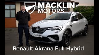 A Vehicle Tour of the Renault Arkana ETech Full Hybrid  Macklin Motors [upl. by Tsui]