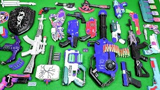 Collecting amp Test NERF Guns ShotGun Sniper Rifles Machine Gun AK47 Soft Bullet Gun Water Gun [upl. by Bonnes]