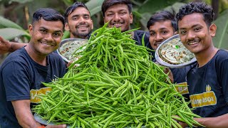 GUVAR  Guvar Nu Shaak  Bajara Na Rotla  Kathiyawadi Recipe  Village Rasoi [upl. by Lathan271]