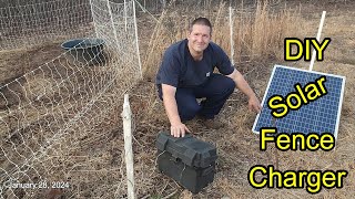 DIY Solar Fence Charger zareba premier1 noco [upl. by Ydnem]