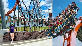 VLOG Dorney Park 2024 Iron Menace First Impressions amp Reactions  Ft TwoTicketsToAdventure [upl. by Ellenid]