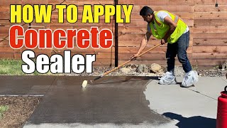 How To Apply Concrete Sealer Unitex Solvent Seal 1315 Step by Step On Old or New Concrete [upl. by Leesa]