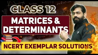 Matrices amp Determinants 🔥 🔴 NCERT Exemplar Solutions  Class 12 Maths Chapter 3 amp 4  Boards 2024 [upl. by Silvia]