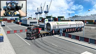 40000Kg Airbus Airplane Special Transport Iberia  Euro Truck Simulator 2  Logitech G29 Setup [upl. by Emile]