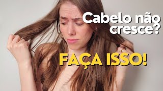 Como fazer o CABELO CRESCER mais rápido com isso SIMPLES [upl. by Aihsele]