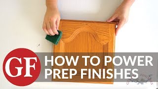 How to Power Prep Existing High Use Finishes for Stain or Paint [upl. by Hanson]