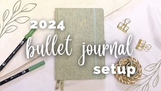 2024 BULLET JOURNAL SETUP  Easy Yearly Bullet Journal Set Up  2024 Pre Made Bujo Planner [upl. by Mccarthy55]