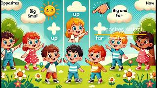 Opposites Attract  Fun Learning Song for Kids [upl. by Niddala269]