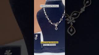 CVD Diamond Necklace  Diamond Jewellery  diamond diamondjewellry trending [upl. by Mcdermott]