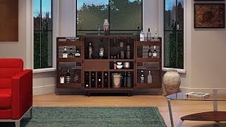 The Corridor Home Bar by BDI Furniture  Entertain in Style [upl. by Ahsielat730]