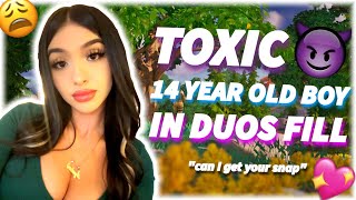 GIRL VOICE TROLLING A TOXIC 14 YEAR OLD 👿😩 [upl. by Aniuqahs]