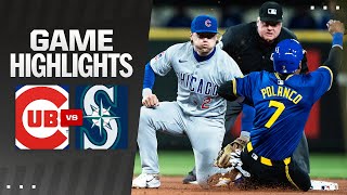 Cubs vs Mariners Game Highlights 41224  MLB Highlights [upl. by Lucien]