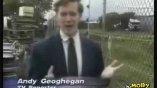 Reporter Touches A 6000 Volt Electric Fence [upl. by Hun]