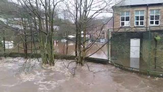 Hebden Bridge Flood 26122015 [upl. by Nyrok]