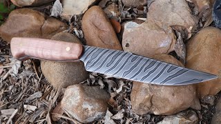 Forging a Twist Damascus EDC Knife [upl. by Adigirb]