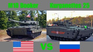 M10 Booker United Stated VS Kurganets25 Russian Land Systems [upl. by Rahs]