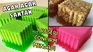 3 Resepi Agar Agar Santan yang SIMPLE SEDAP amp CONFIRM MENJADI [upl. by Antoinetta]