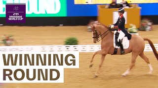 Charlotte Dujardin and Gio light up London  FEI Dressage World Cup London 2021 [upl. by Gnivre]