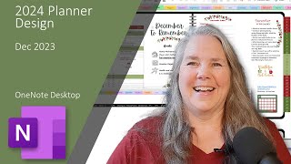 2024 OneNote planner design [upl. by Nelaf]