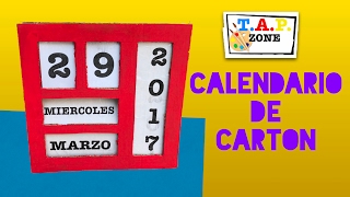 Como hacer un calendario  TAP ZONE [upl. by Joycelin]