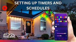 How do I set up timers and schedules with Trimlight Edge [upl. by Norra782]