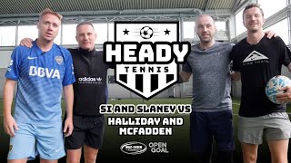 ULTIMATE HEADY TENNIS DOUBLES SI  SLANEY vs HALLIDAY  FADDY  Heady Tennis Challenge [upl. by Cockburn]