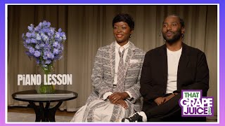 The Piano Lesson Stars John David Washington amp Danielle Deadwyler Talk Powerful Film [upl. by Nryhtak]