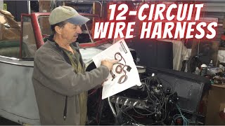 12Circuit Wiring Harness Universal Hot Rod Kit Part 1 of 2 1950 Willys Jeepster Project [upl. by Crutcher]