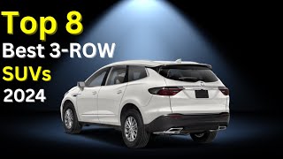 Top 8 Best Midsize 3 Row SUVs of 2024 [upl. by Enaht]