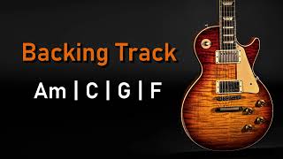 Pop Rock BACKING TRACK A Minor  Am C G F  100 BPM  Guitar Backing Track [upl. by Zohar]