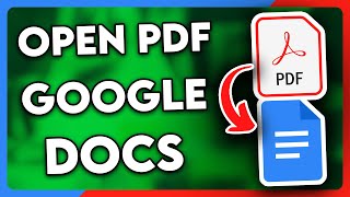 How to Open PDF in Google Docs 2024 [upl. by Prasad735]