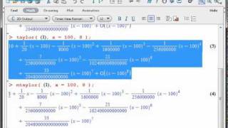 Maple  Taylor series [upl. by Seagrave]