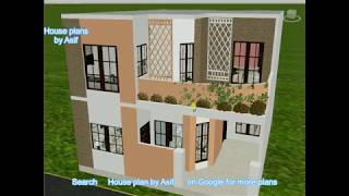 25x30 House plan with Interior amp Elevation 2019 [upl. by Eidaj]