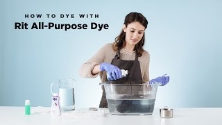 How to Dye with Rit AllPurpose Liquid Dye [upl. by Milak]