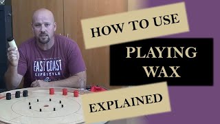 Crokinole Boards How to use wax shuffle board wax [upl. by Vito]