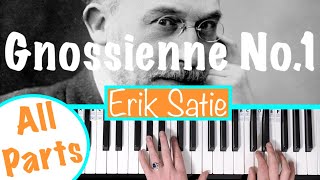 How to play GNOSSIENNE NO1  Erik Satie Piano Tutorial Lesson [upl. by Daune275]