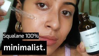 Minimalist 100 Squalane oil HONEST Review [upl. by Carmelia]