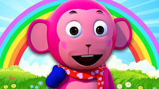 Rainbow Colors Song  More Kids Nursery Rhymes Songs  HooplaKidz [upl. by Sanalda]