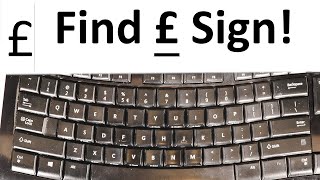 how to find pound sign £ on the keyboard [upl. by Mungovan]