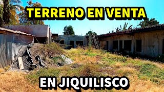 SE VENDE TERRENO con CONSTRUCCION en el CENTRO de JIQUILISCO Usulutan El Salvador [upl. by Shanan]