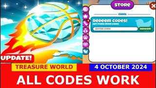 ALL CODES WORK NEW TREASURE WORLD Hoop Simulator ROBLOX  OCTOBER 4 2024 [upl. by Werna574]