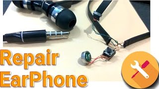 Repair Earphone  How to repair easy without soldering  Fix Headphone  KesPra ✔ [upl. by Cirtap]