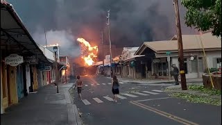 Maui devastated by wildfires at least 36 dead  UPDATE FROM HAWAII [upl. by Corby]