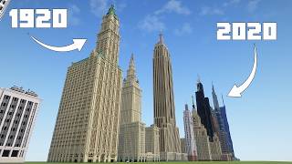 I Built the Tallest Building from Every Decade in Minecraft [upl. by Folberth]